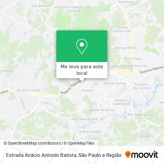 Estrada Acácio Antonio Batista mapa