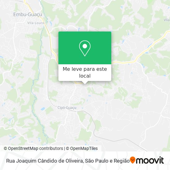 Rua Joaquim Cândido de Oliveira mapa