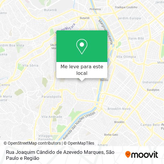 Rua Joaquim Cândido de Azevedo Marques mapa