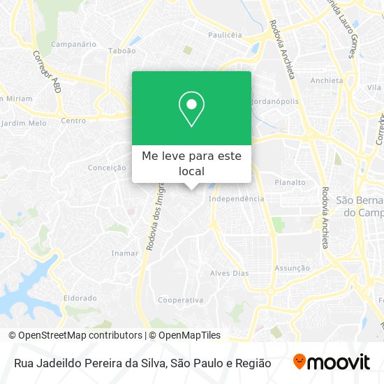 Rua Jadeildo Pereira da Silva mapa