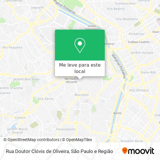 Rua Doutor Clóvis de Oliveira mapa