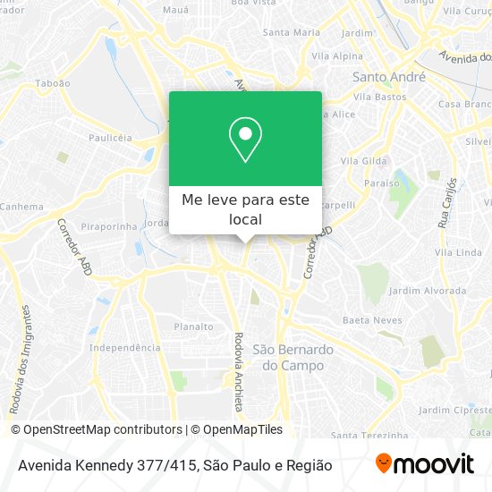 Avenida Kennedy 377/415 mapa