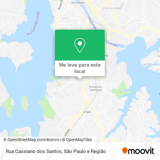 Rua Cassiano dos Santos mapa