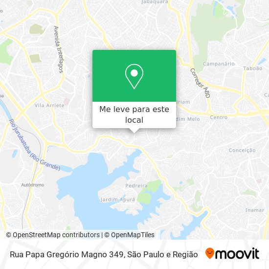 Rua Papa Gregório Magno 349 mapa