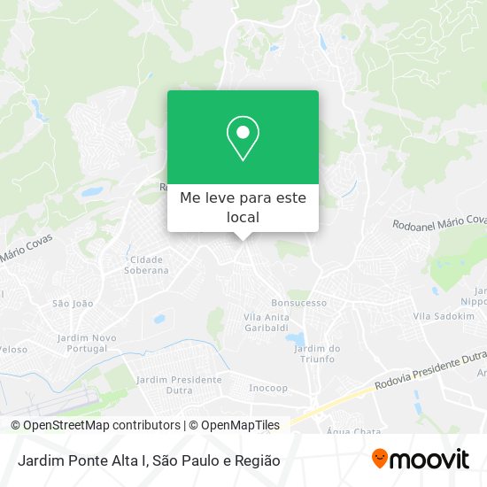 Jardim Ponte Alta I mapa