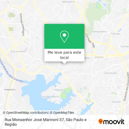 Rua Monsenhor José Marinoni 37 mapa