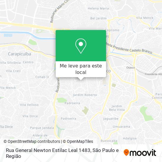 Rua General Newton Estilac Leal 1483 mapa
