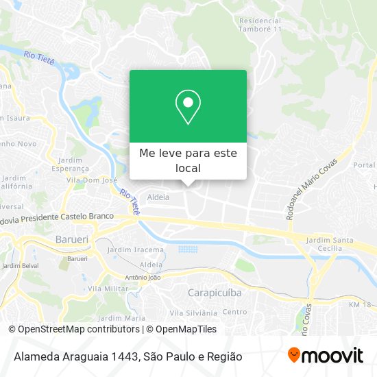 Alameda Araguaia 1443 mapa