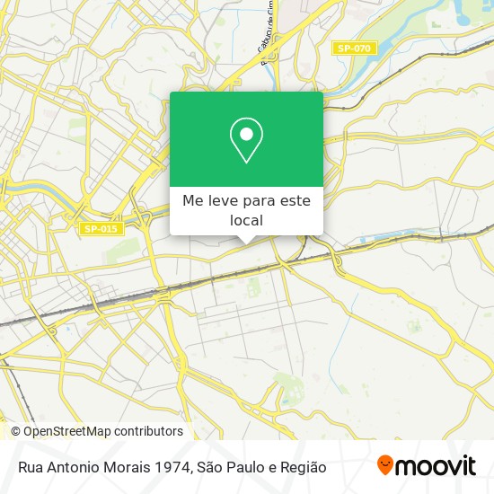 Rua Antonio Morais 1974 mapa