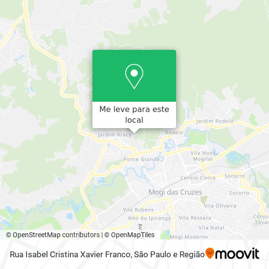 Rua Isabel Cristina Xavier Franco mapa