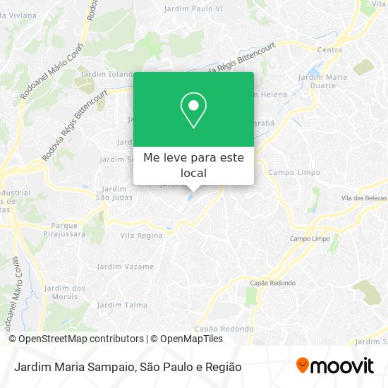 Jardim Maria Sampaio mapa