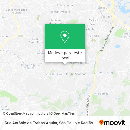 Rua Antônio de Freitas Águiar mapa