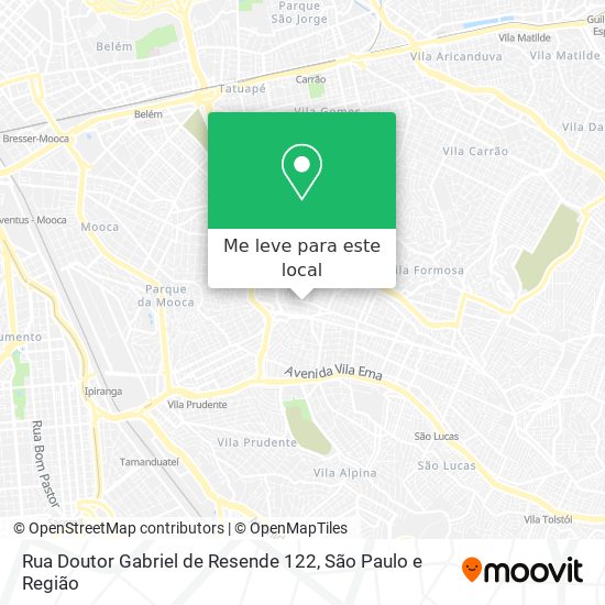 Rua Doutor Gabriel de Resende 122 mapa