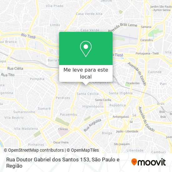 Rua Doutor Gabriel dos Santos 153 mapa