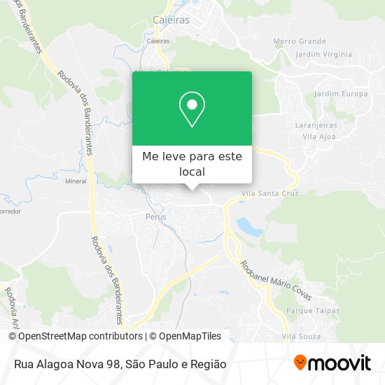 Rua Alagoa Nova 98 mapa