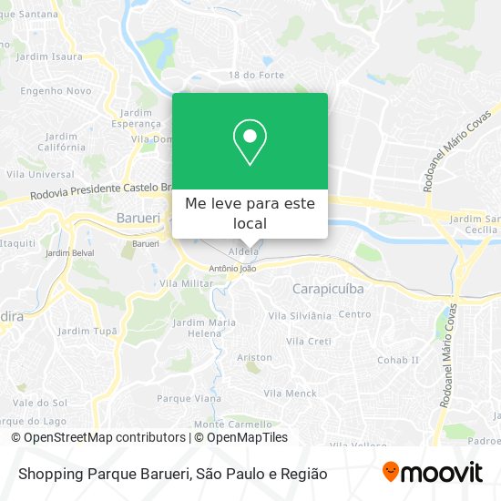 Shopping Parque Barueri mapa