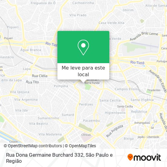 Rua Dona Germaine Burchard 332 mapa