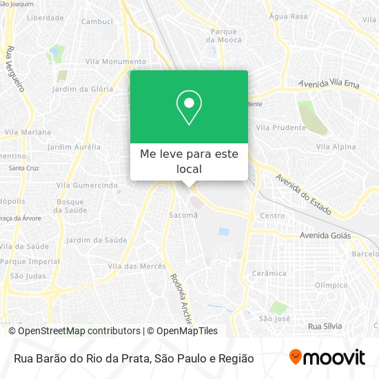 Rua Barão do Rio da Prata mapa