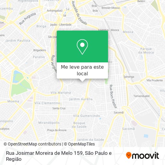 Rua Josimar Moreira de Melo 159 mapa