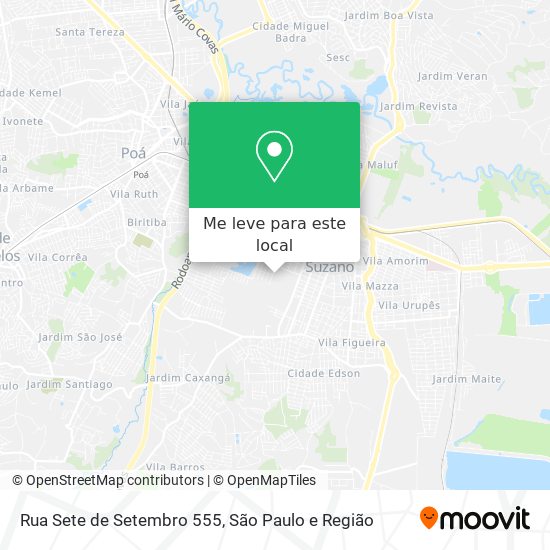 Rua Sete de Setembro 555 mapa