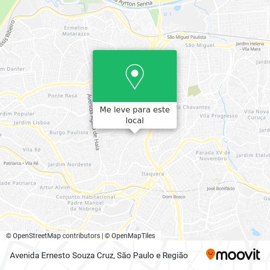 Avenida Ernesto Souza Cruz mapa