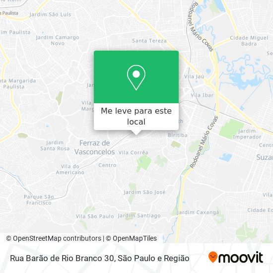 Rua Barão de Rio Branco 30 mapa