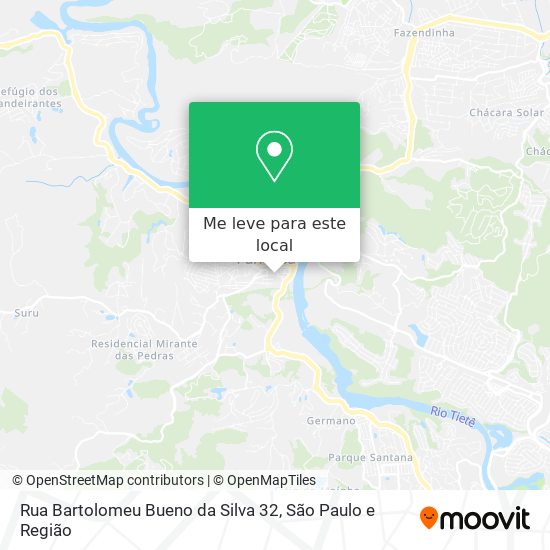 Rua Bartolomeu Bueno da Silva 32 mapa