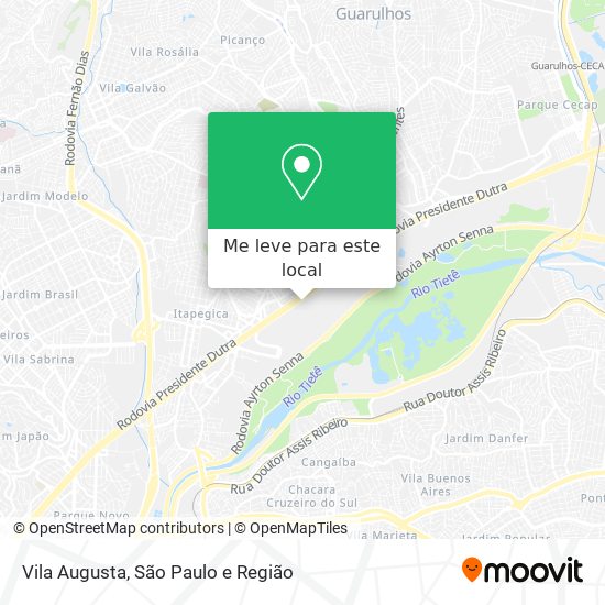 Vila Augusta mapa
