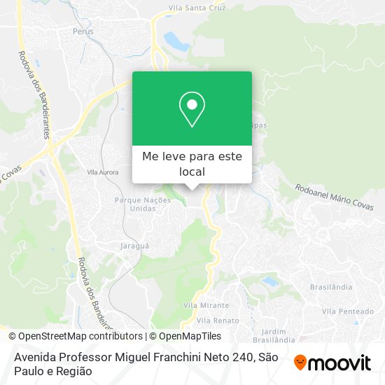 Avenida Professor Miguel Franchini Neto 240 mapa