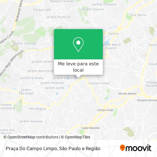 Praça Do Campo Limpo mapa