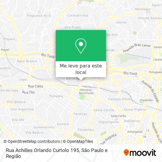 Rua Achilles Orlando Curtolo 195 mapa