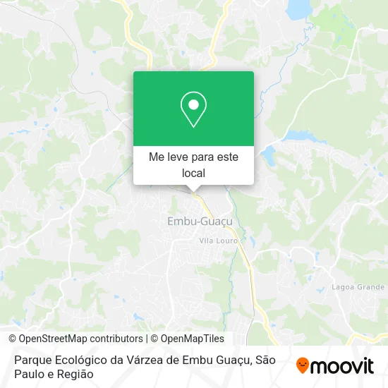 Parque Ecológico da Várzea de Embu Guaçu mapa