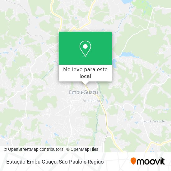 Estação Embu Guaçu mapa