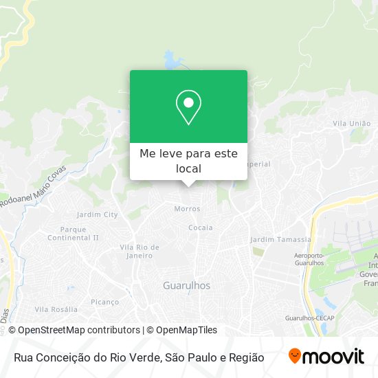 Rua Conceição do Rio Verde mapa