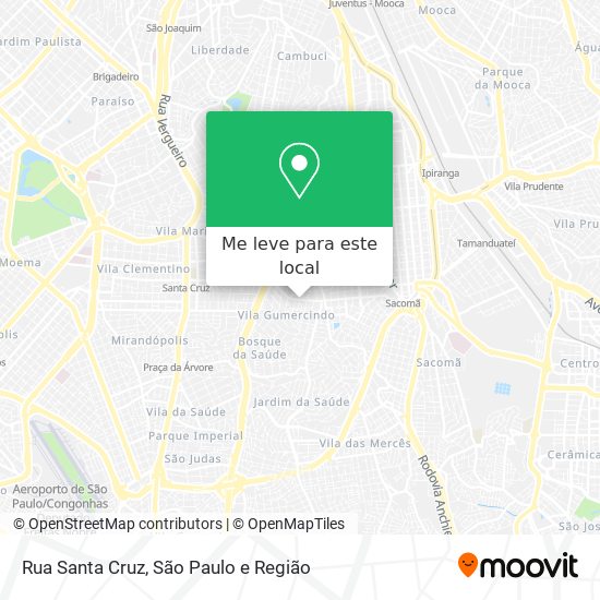 Rua Santa Cruz mapa