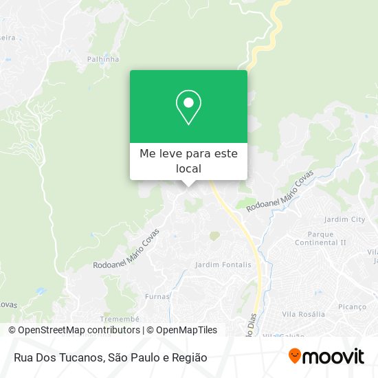 Rua Dos Tucanos mapa