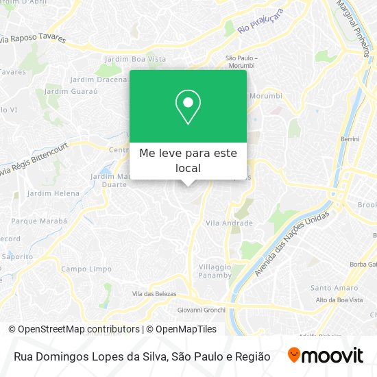 Rua Domingos Lopes da Silva mapa