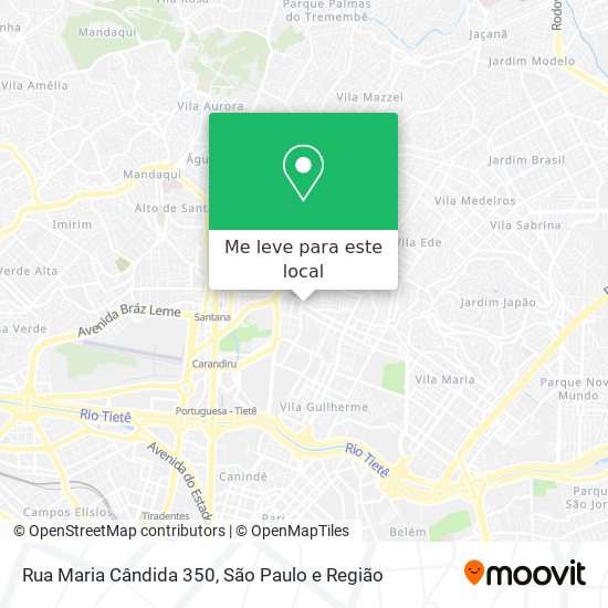 Rua Maria Cândida 350 mapa