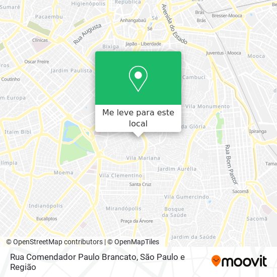 Rua Comendador Paulo Brancato mapa