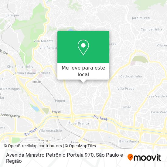 Avenida Ministro Petrônio Portela 970 mapa