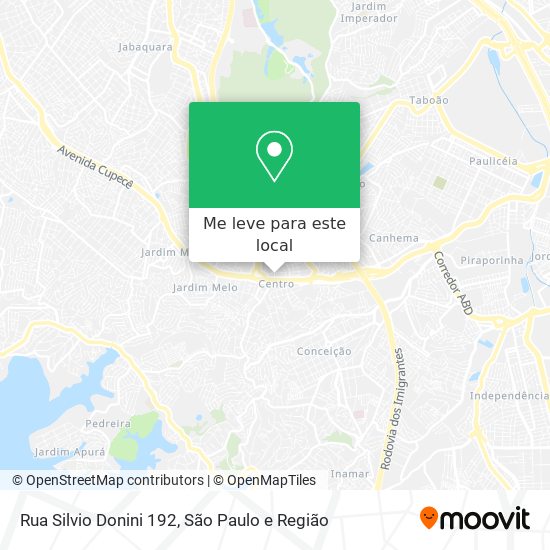 Rua Silvio Donini 192 mapa
