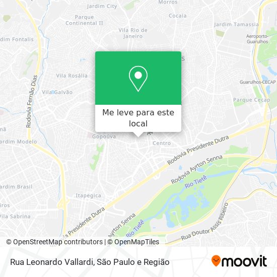 Rua Leonardo Vallardi mapa