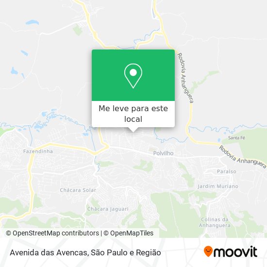 Avenida das Avencas mapa