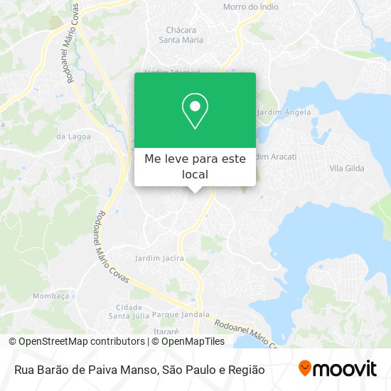 Rua Barão de Paiva Manso mapa