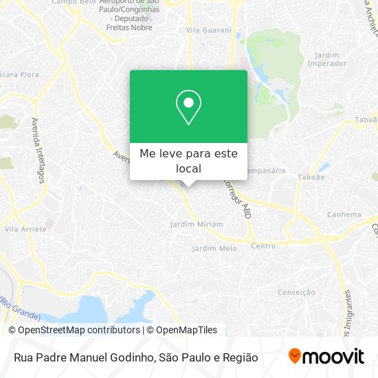 Rua Padre Manuel Godinho mapa