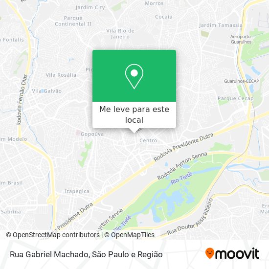 Rua Gabriel Machado mapa