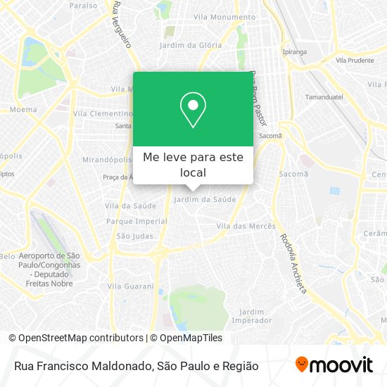 Rua Francisco Maldonado mapa