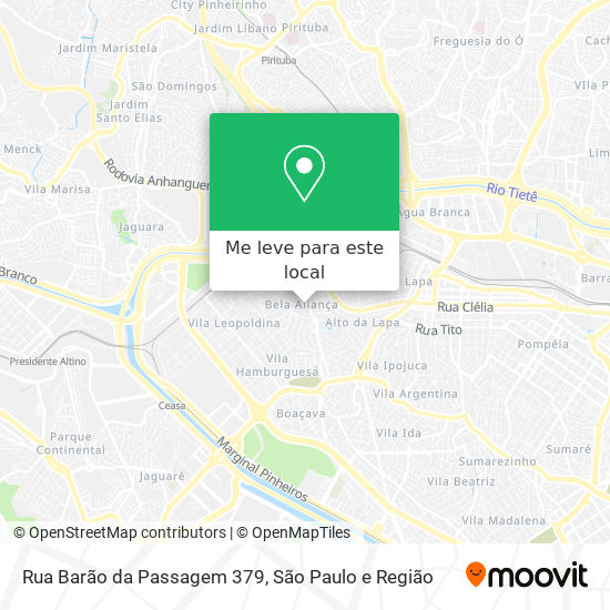 Rua Barão da Passagem 379 mapa