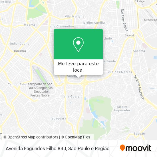 Avenida Fagundes Filho 830 mapa