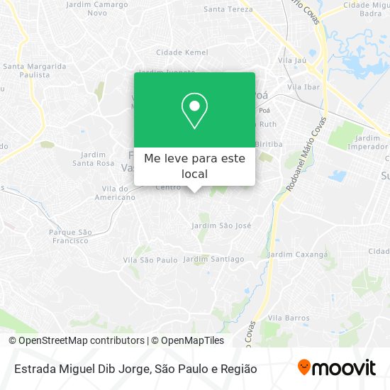 Estrada Miguel Dib Jorge mapa